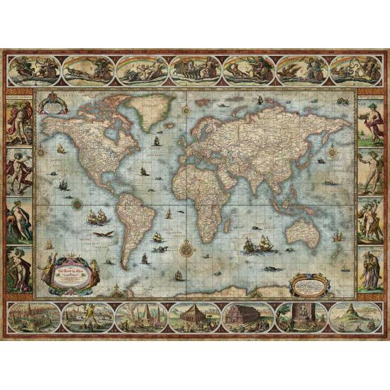 Puzzle Heye Willem Blaeu Welt 1500 Teile