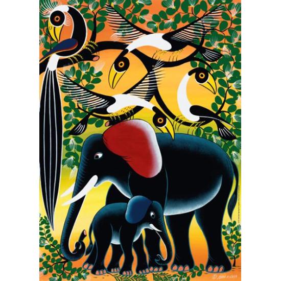 Heye Elefantenfamilie Puzzle 1000 Teile