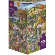 Puzzle Heye State Fair Dreieckige Box mit 1500 Teilen