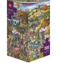 Puzzle Heye State Fair Dreieckige Box mit 1500 Teilen