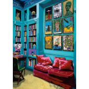 Puzzle Heye Zimmer mit rotem Sofa 1000 Teile