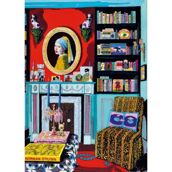 Puzzle Heye Zimmer mit Vermeer 1000 Teile
