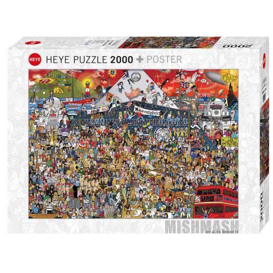 Heye Puzzle „Geschichte der britischen Musik“, 2000 Teile