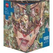 Puzzle Heye Home of Thoughts Dreieckige Box mit 1000 Teilen
