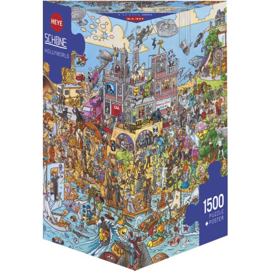Puzzle Heye Hollyworld Dreieckige Box mit 1500 Teilen