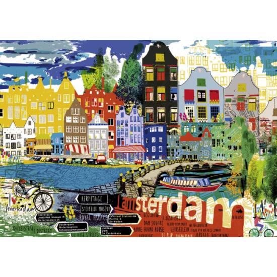 Heye I Love Amsterdam 1000-teiliges Puzzle