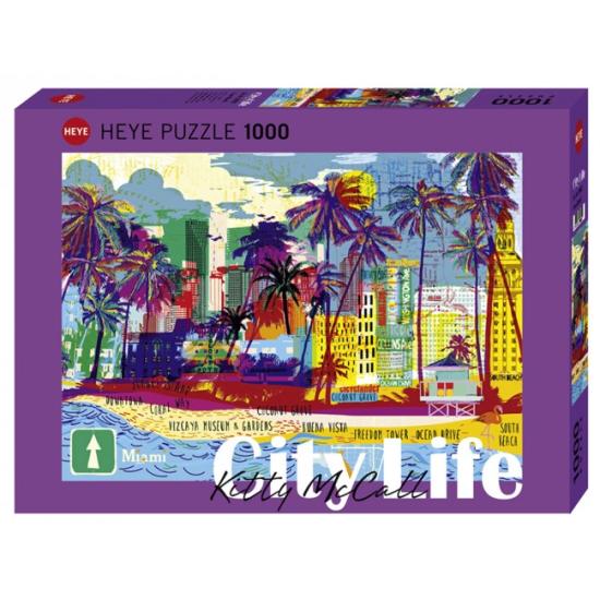 Heye I Love Miami 1000-teiliges Puzzle