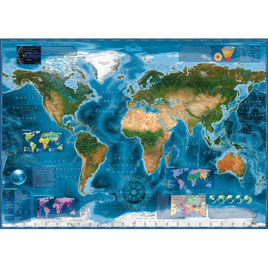 Puzzle Heye Satellitenbild der Welt 2000 Teile