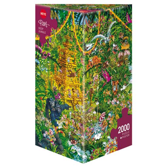 Heye Deep Jungle Puzzle, 2000-teilige Dreiecksbox
