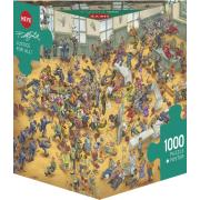 Puzzle Heye Justice For All Dreieckige Box mit 1000 Teilen