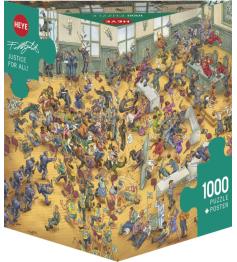 Puzzle Heye Justice For All Dreieckige Box mit 1000 Teilen