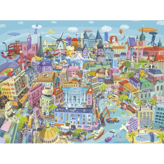 Puzzle Heye Das Gute Alte Europa mit 1500 Teilen