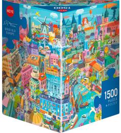 Puzzle Heye Das Gute Alte Europa mit 1500 Teilen