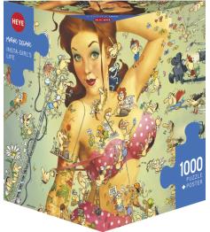 Puzzle Heye The Life of Insta-Girl Dreieckige Box mit 1000 Teile