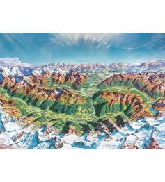 Puzzle Heye Alpine Berge 2000 Teile