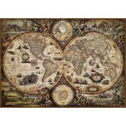 Heye Weltkartenpuzzle, Vintage 2000 Teile