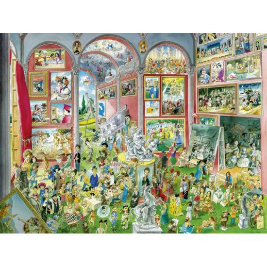 Puzzle Heye Meisterwerke, Dreieckige Box 1000 Teile