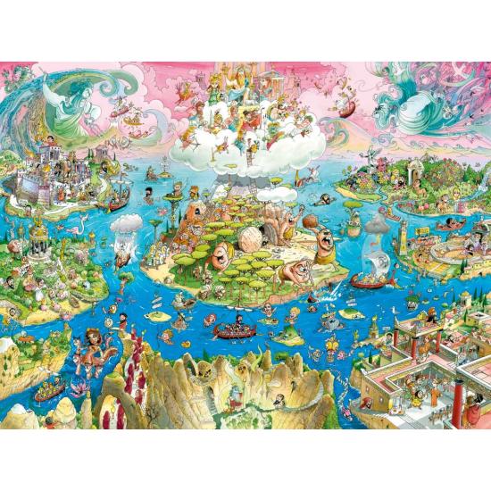 Puzzle Heye Odyssee, dreieckige Box mit 1500 Teilen Puzzle Heye Odyssee, dreieckige Box mit 1500 Teilen