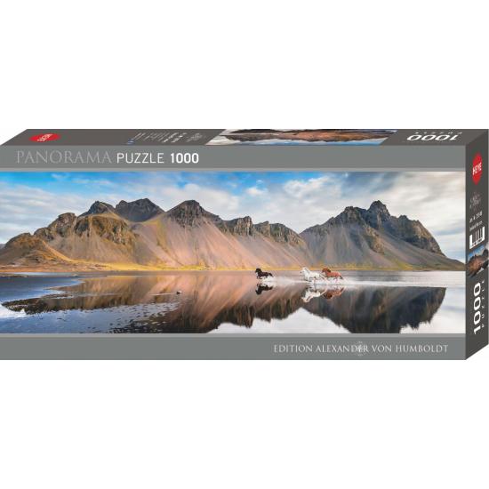 Heye Panorama-Puzzle Islandpferde 1000 Teile