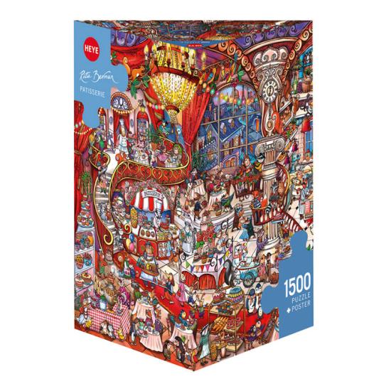Heye Gebäckpuzzle, dreieckige Box mit 1500 Teilen