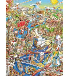 Heye River of History-Puzzle, dreieckige Box mit 1500 Teilen