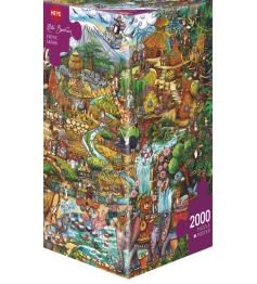 Puzzle Heye Safari Exotic Dreiecksbox mit 2000 Teilen