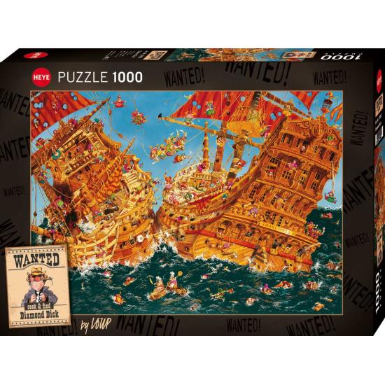 Puzzle Heye Wanted Diamond Dick 1000 Teile