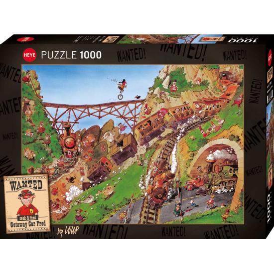 Puzzle Heye Wanted Getaway Car Fred 1000 Teile