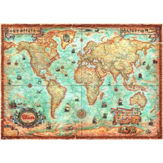 Heye The World Puzzle, 3000 Teile Weltkarte