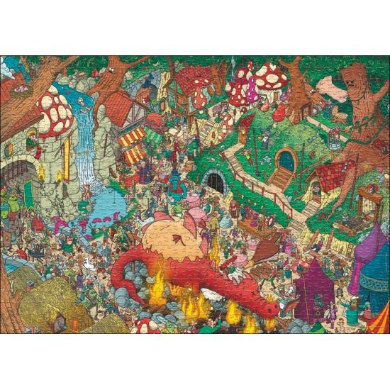 Puzzle Heye Fantasy Land Dreieckige Box mit 1000 Teilen