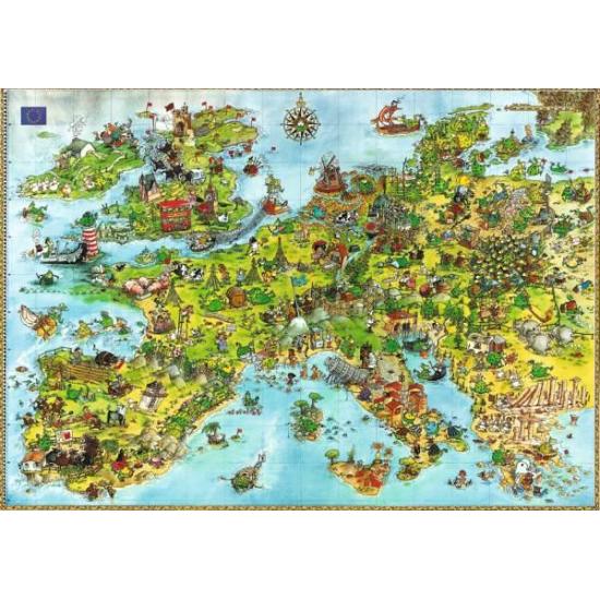 Heye United Dragons of Europe 4000-teiliges Puzzle