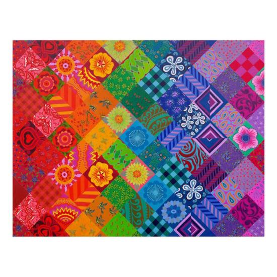 Puzzle House Of Puzzles Patchwork-Regenbogen 1000 Teile