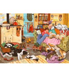 Puzzle House Of Puzzles Müde wie ein Hund 1000 Teile