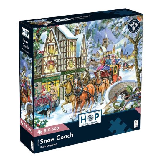 Puzzle House Of Puzzles Schneewagen XXL 500 Teile