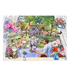 Puzzle House Of Puzzles Garten genießen XXL 500 Teile