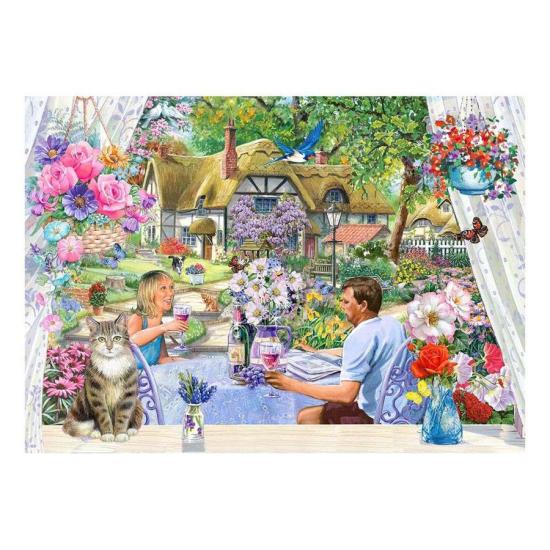 Puzzle House Of Puzzles Garten genießen XXL 500 Teile