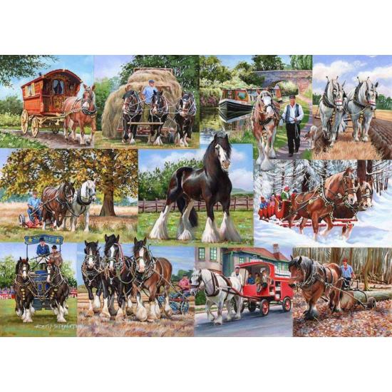 Puzzle House Of Puzzles Packpferde 1000 Teile