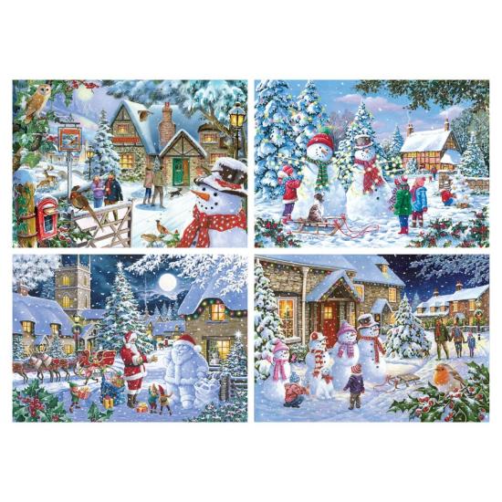 Puzzle House Of Puzzles Let It Snow  4 x 500 Teile