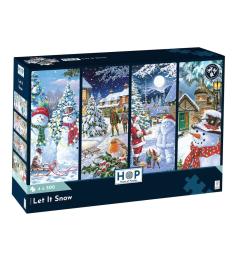 Puzzle House Of Puzzles Let It Snow  4 x 500 Teile
