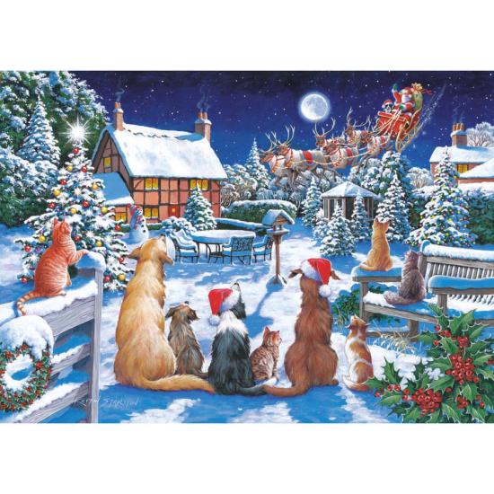Puzzle House Of Puzzles Weihnachtsmann-Pfoten XXL 500 Teile