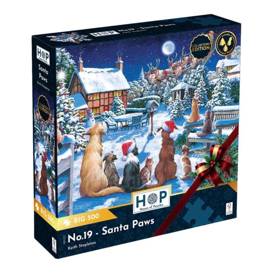 Puzzle House Of Puzzles Weihnachtsmann-Pfoten XXL 500 Teile