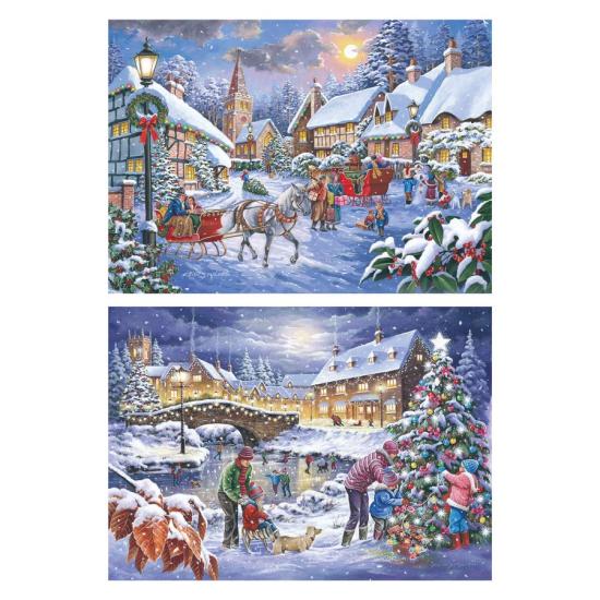 Puzzle House Of Puzzles Weihnachten Steht Vor Der Tür XXL 2 x 50