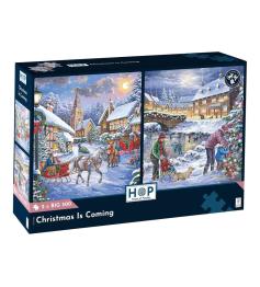 Puzzle House Of Puzzles Weihnachten Steht Vor Der Tür XXL 2 x 50
