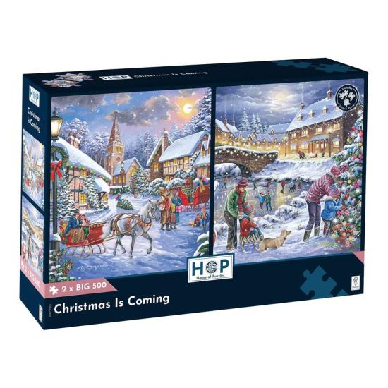 Puzzle House Of Puzzles Weihnachten Steht Vor Der Tür XXL 2 x 50