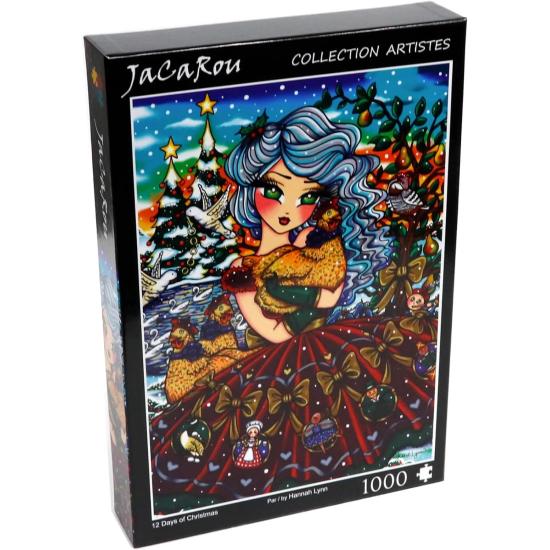 Jacarou 12 Tage Weihnachtspuzzle mit 1000 Teilen