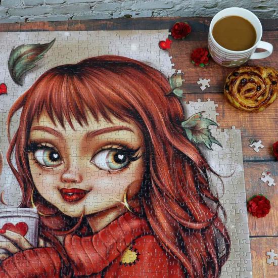 Jacarou Kaffee-Zimt-Puzzle 1000 Teile