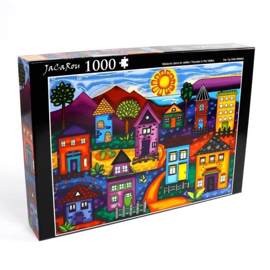 Jacarou Häuser im Tal Puzzle 1000 Teile