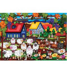 Jacarou Puzzle Zehn Schafe und mehr als 2000 Teile