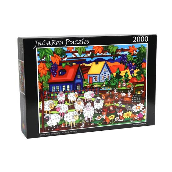 Jacarou Puzzle Zehn Schafe und mehr als 2000 Teile