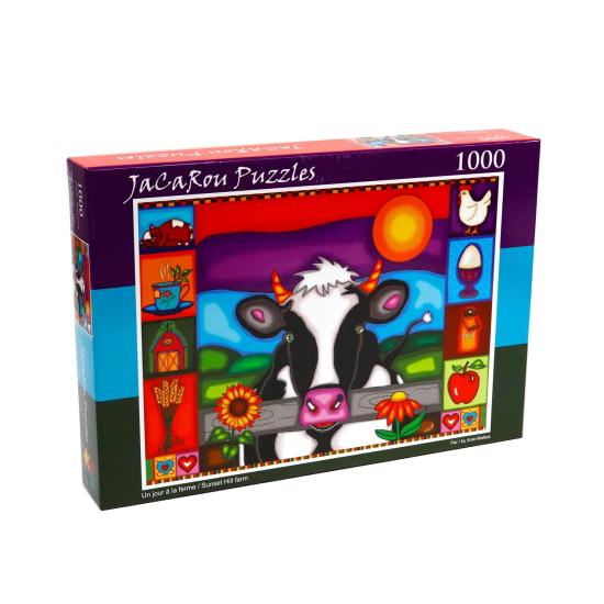 Jacarou Sunset Hill Farm Puzzle 1000 Teile Jacarou Sunset Hill Farm Puzzle 1000 Teile